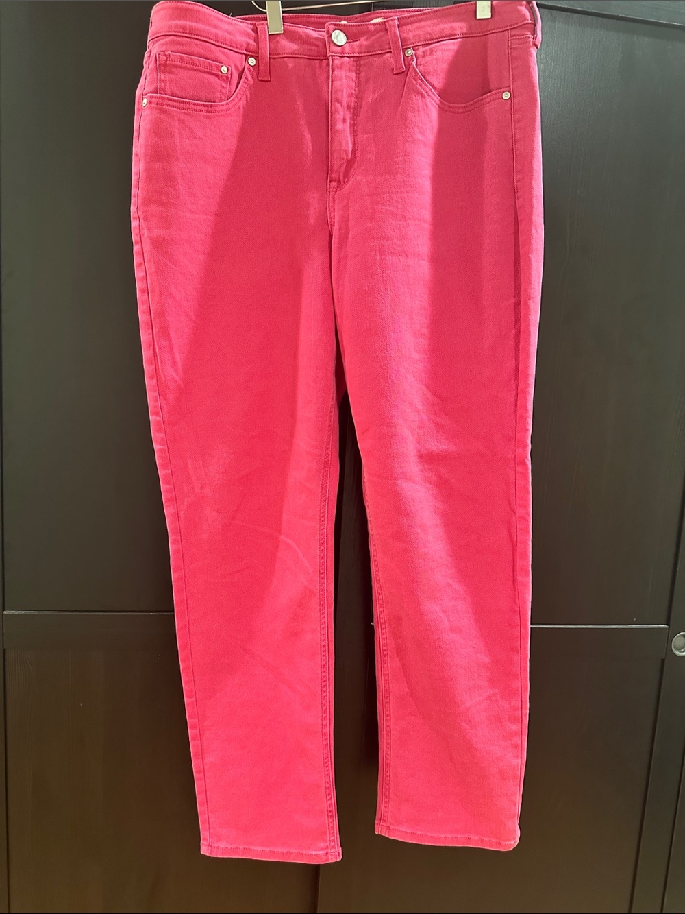 Seven7 Hot Pink Straight Leg Jeans